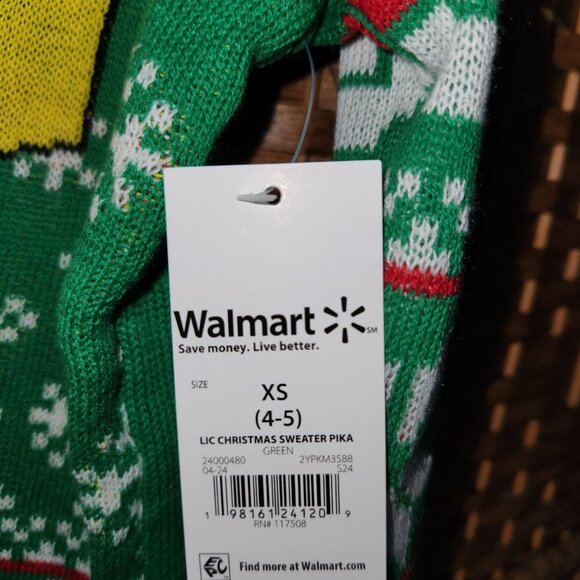 Pokemon Pikachu Ugly Christmas Sweater - Size Kids XS (4-5) - NWT - Picture 4 of 4